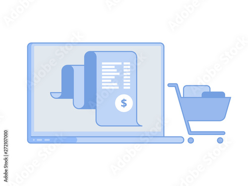Electron bill, billing system online payment