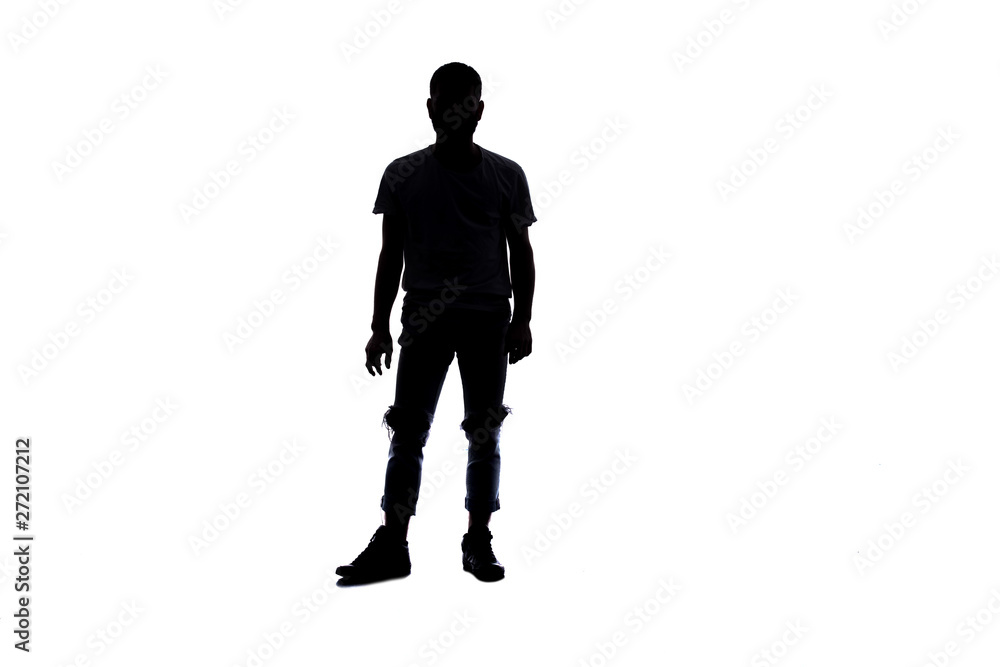 Performer is doing breakdance, in front of a white wall Performer is doing breakdance, in front of a white wall