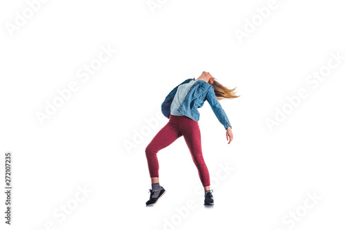 Woman on aerobic training