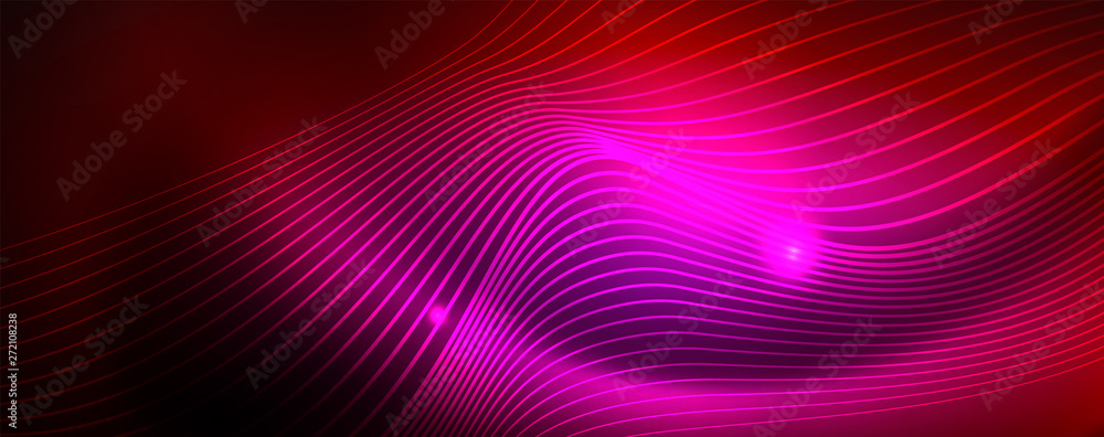 Shiny neon lines techno magic futuristic background, magic energy space light concept, abstract background wallpaper design Shiny neon lines techno magic futuristic background, magic energy space light concept, abstract background wallpaper design