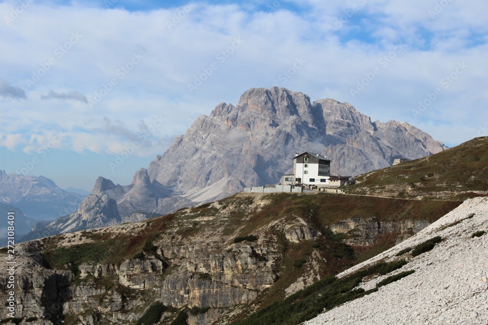 The mountains of the Dolomites, a UNESCO heritage site