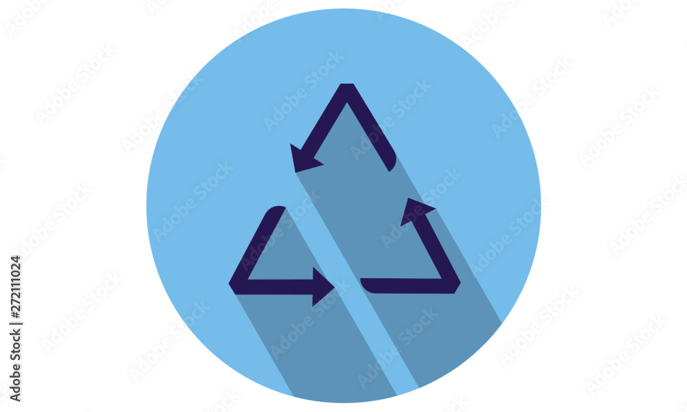 Recycle arrows vector icon / flat illustrataion Recycle arrows vector icon / flat illustrataion