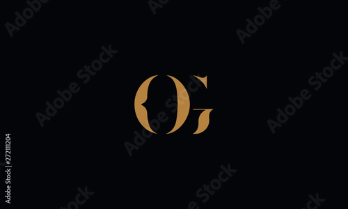 OG logo design template vector illustration