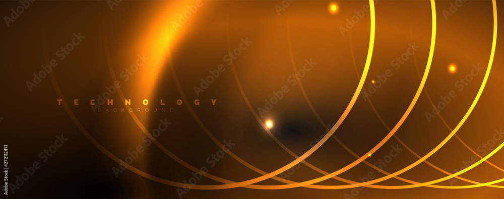 Dark abstract background with bright color neon lights and lines. Glowing background Dark abstract background with bright color neon lights and lines. Glowing background
