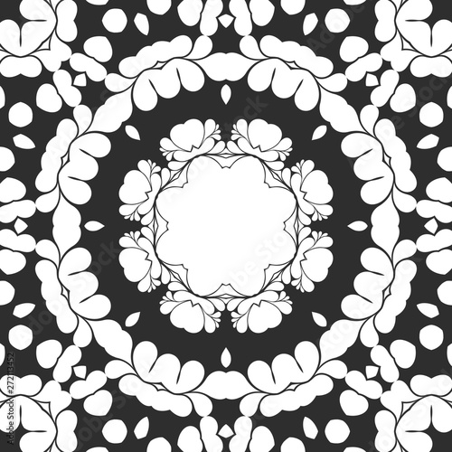 Fototapeta Naklejka Na Ścianę i Meble -  Black and white simple geometric pattern