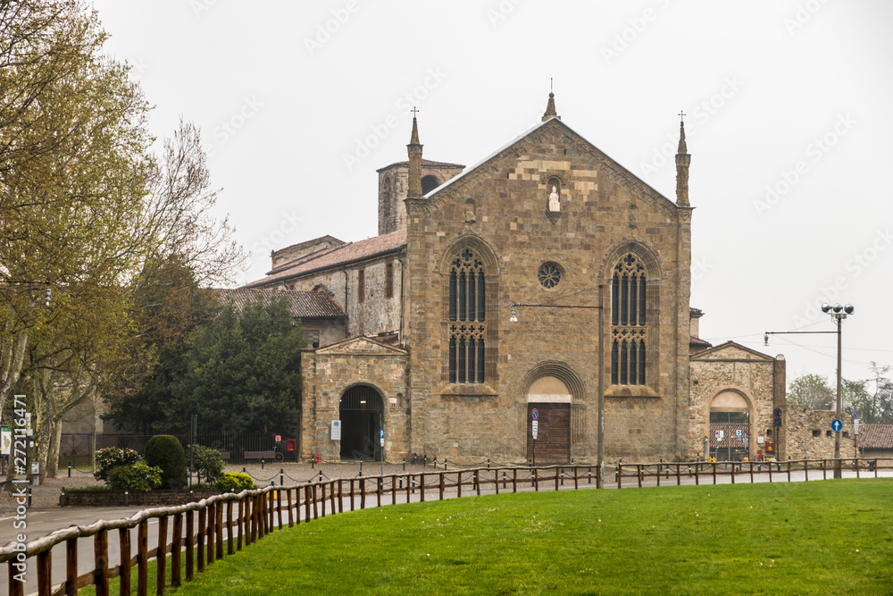Bergamo, Italy. The Chiesa di Sant'Agostino, a former monastery, now Aula Magna of the University of Bergamo