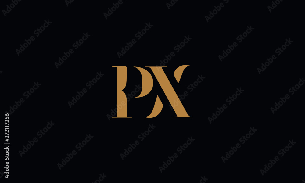 PX logo design template vector illustration PX logo design template vector illustration