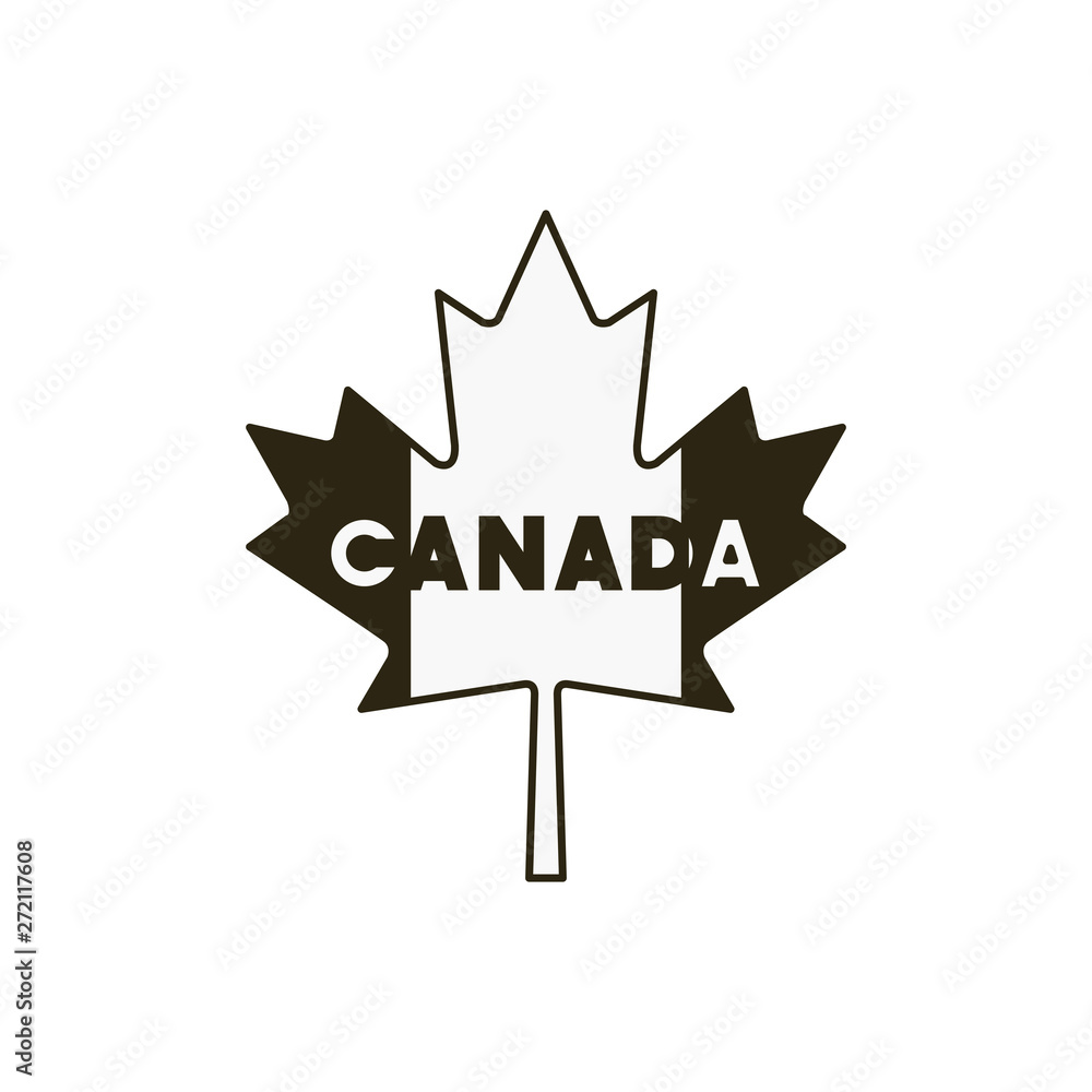 Maple leaf and canada symbol design Maple leaf and canada symbol design