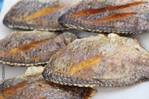 Fried fish is tasty at street food