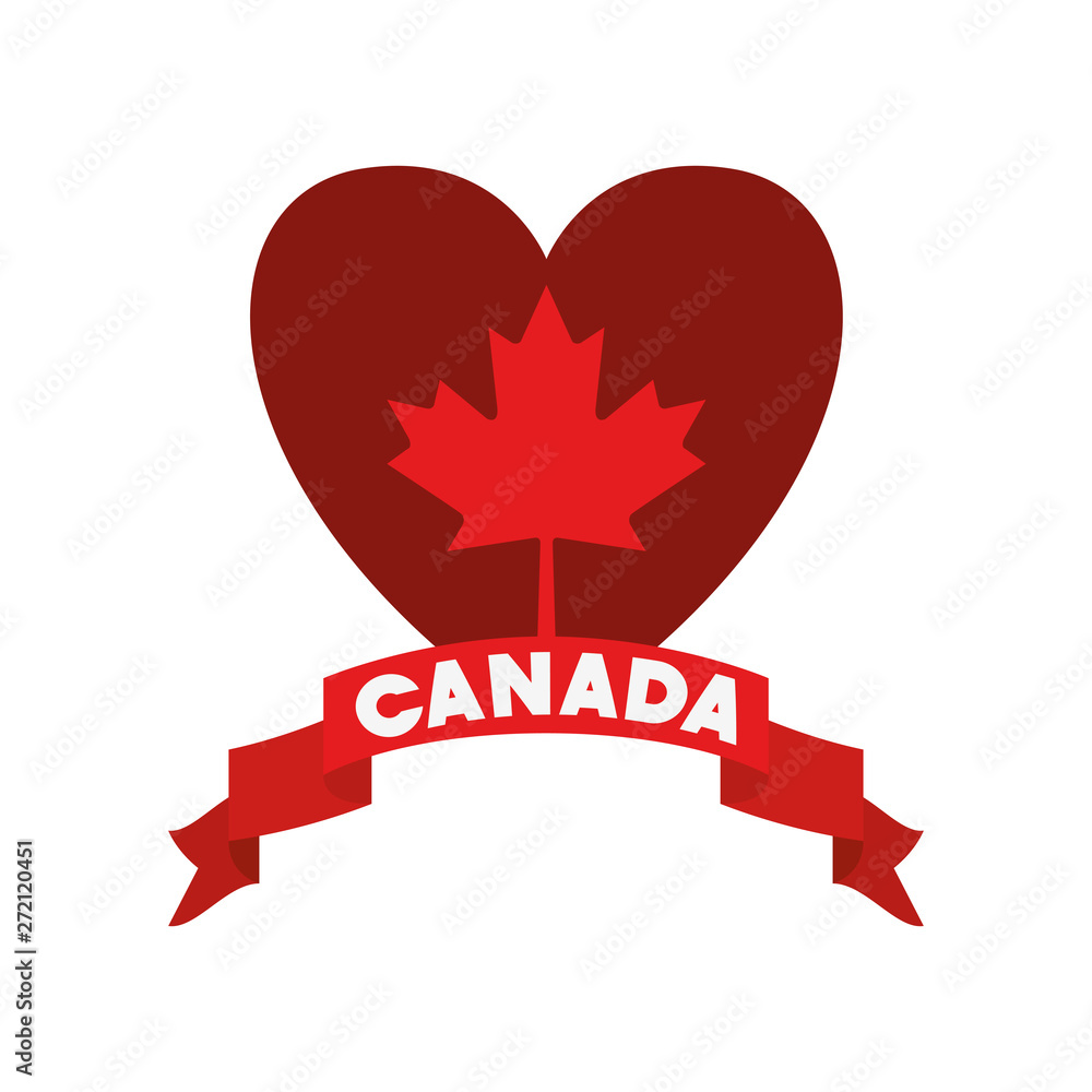 Canada symbol and maple leaf design Canada symbol and maple leaf design