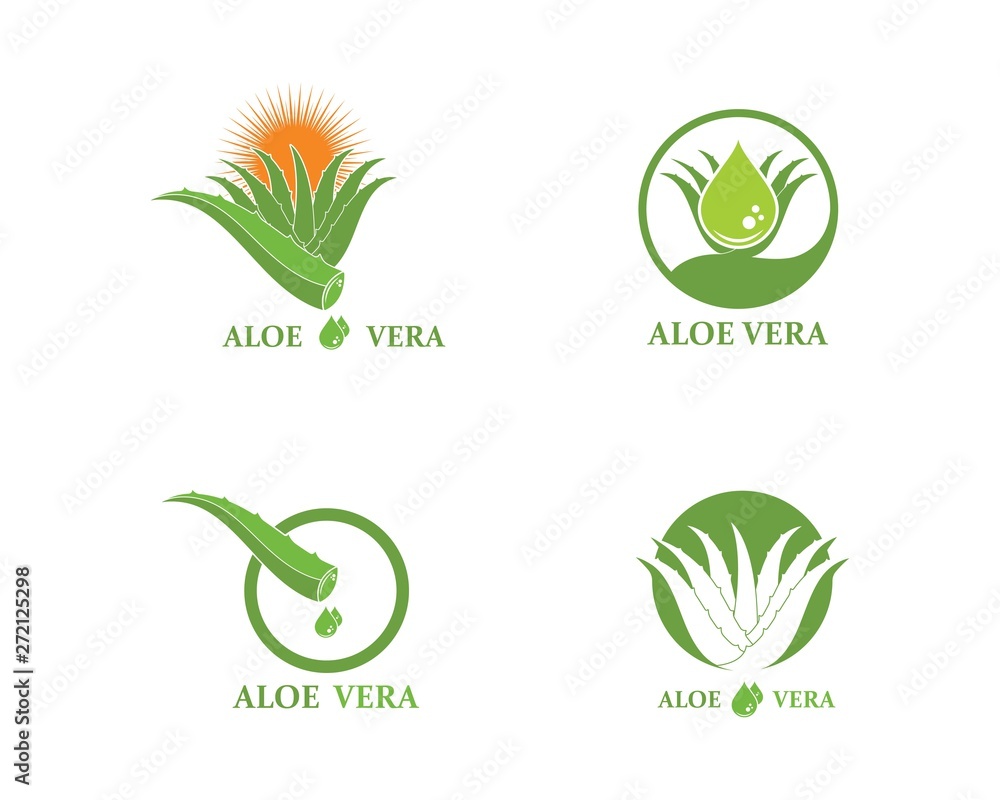 aloevera logo icon vector illustration design aloevera logo icon vector illustration design