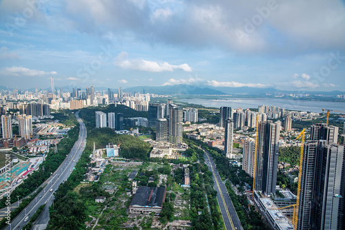 Shenzhen City, Guangdong, China City Building Skyline © Lili.Q