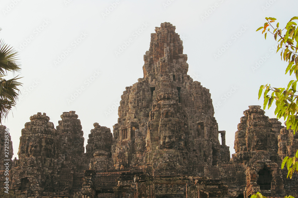 Bayon temple in Angkor Thom, Siem Reap