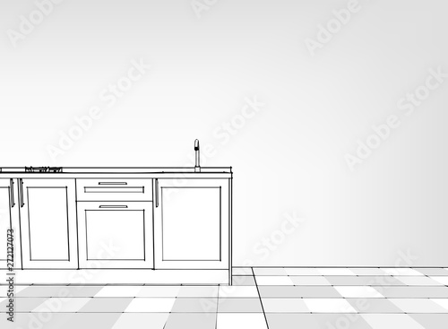 kitchen sketch design