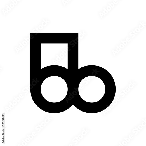 Letter bb logo design vector
