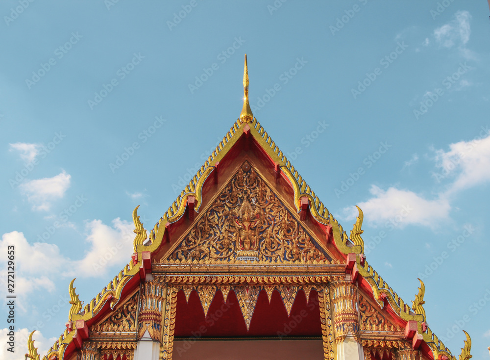 Wat Pho temple and buddhist statues in Bangkok Wat Pho temple and buddhist statues in Bangkok
