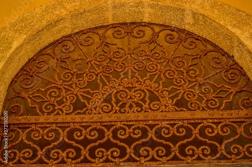 Detalles de la construcción de una reja