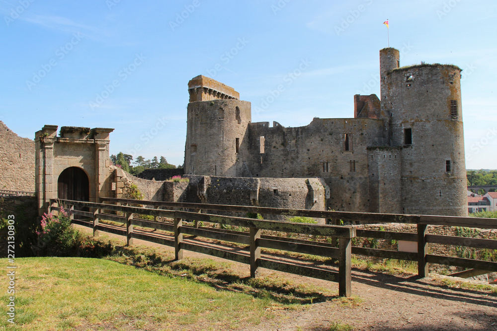 medieval castle in clisson (france) Stock Photo | Adobe Stock