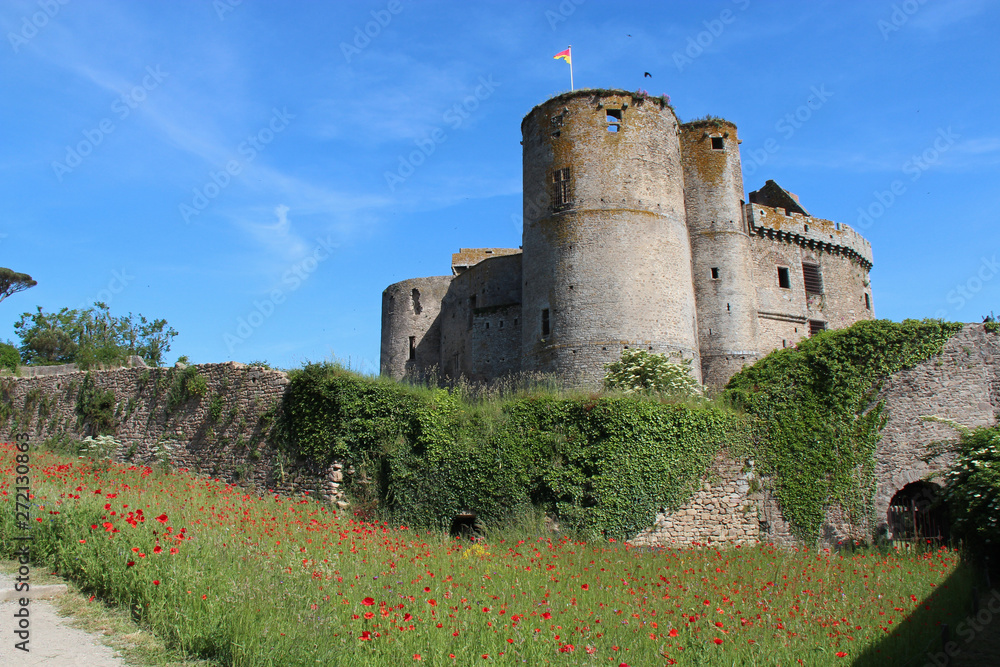 medieval castle in clisson (france)