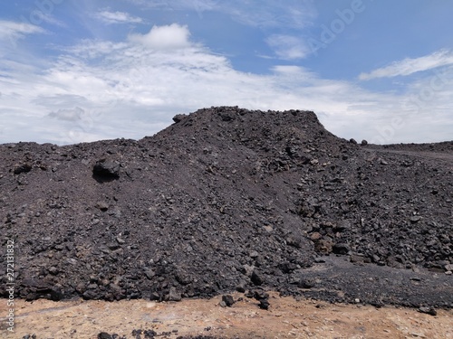 Bituminous - Anthracite coal, high grade coal stockpile.