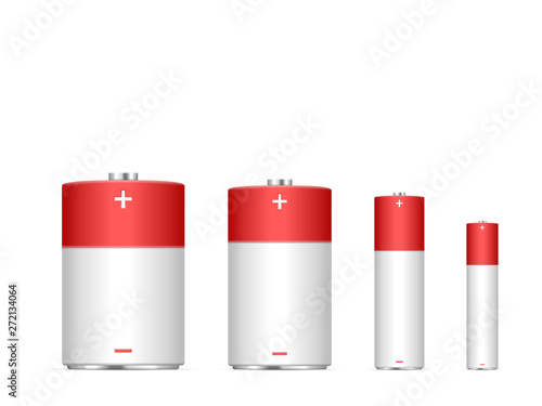 Alkaline battery set