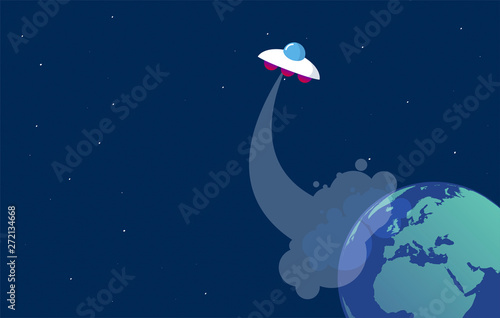 ufo, disco volante, decollo, start up, impresa, alieni