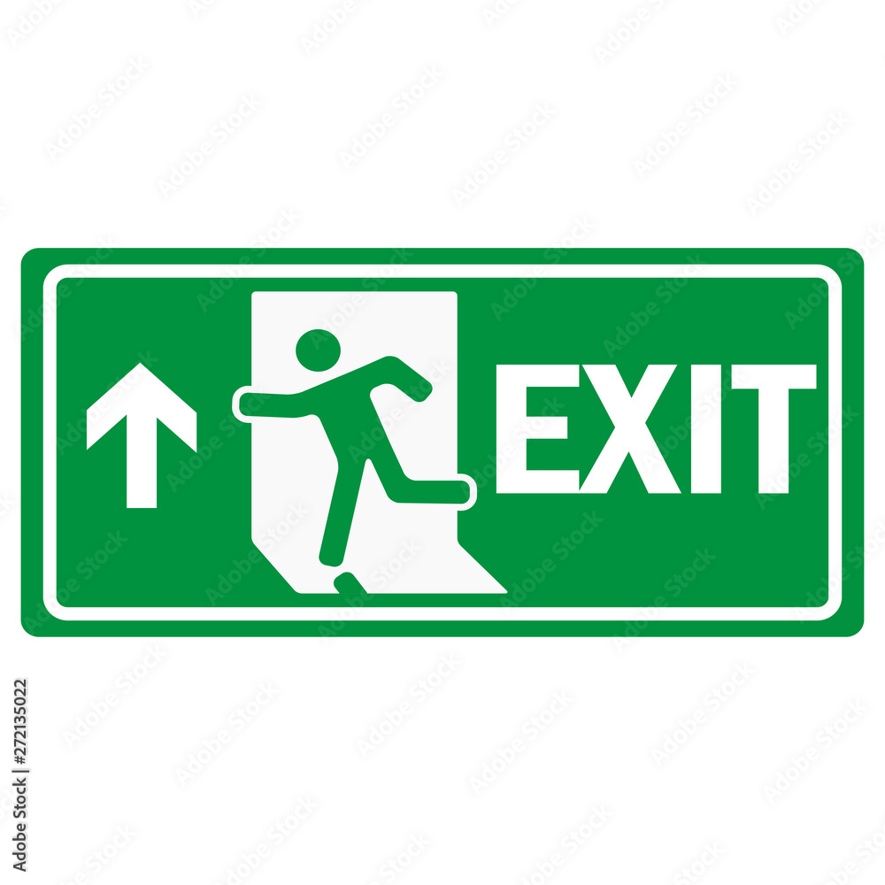 fire emergency exit sign icon fire emergency exit sign icon