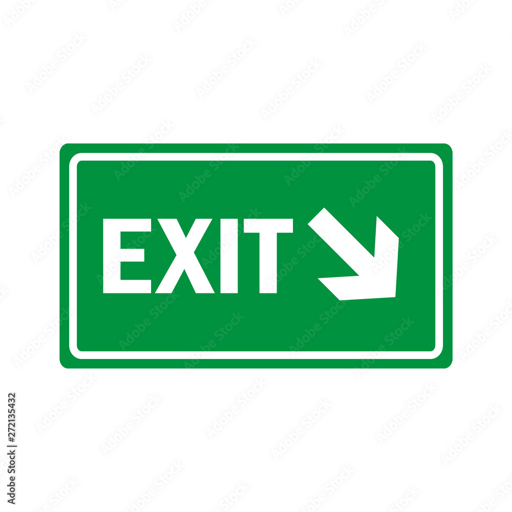fire emergency exit sign icon fire emergency exit sign icon