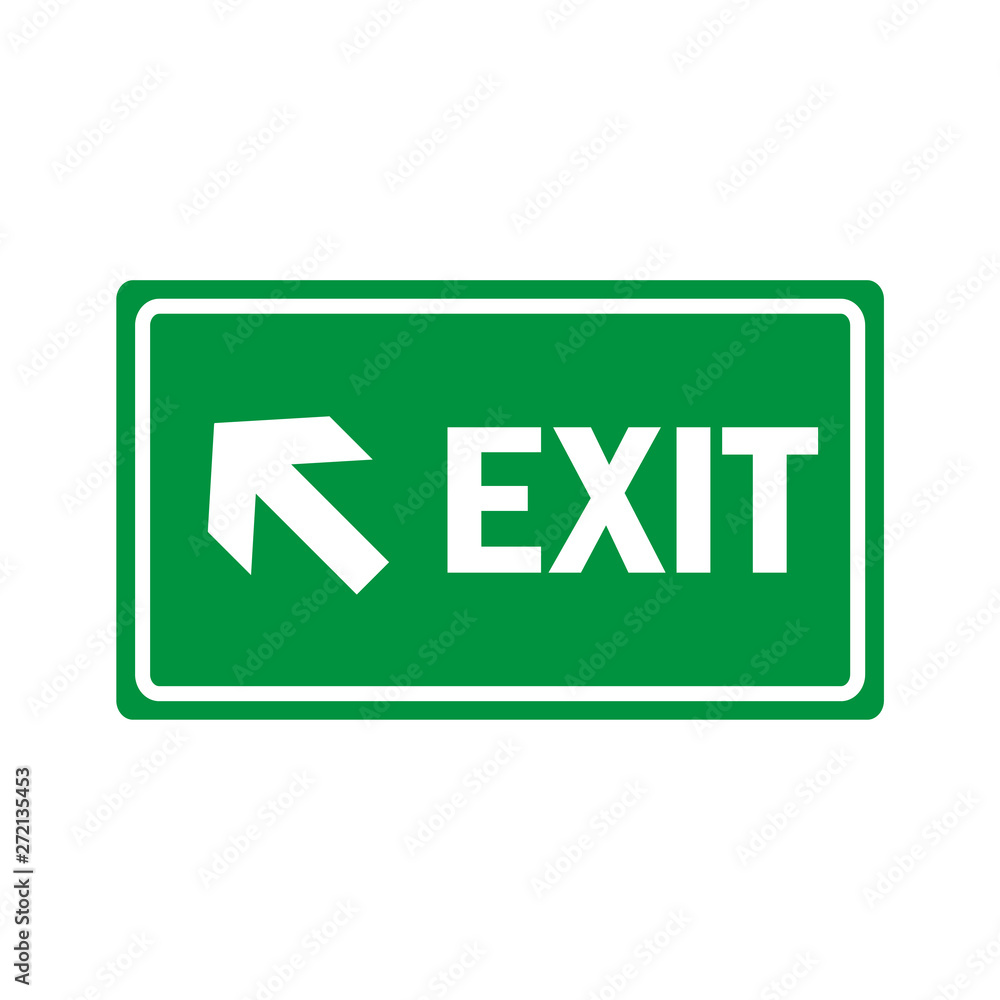 fire emergency exit sign icon fire emergency exit sign icon