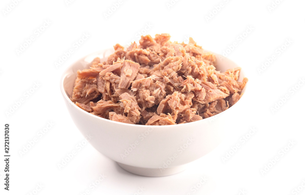 Bowl of Canned Tuna Fish Mixed with Mayonnaise Bowl of Canned Tuna Fish Mixed with Mayonnaise