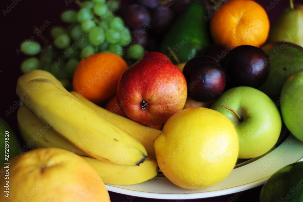 fresh fruits on the table