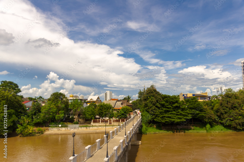 Fototapeta premium large river in thailand