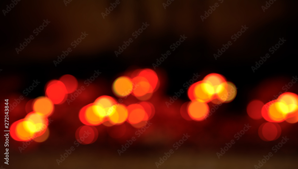 Fototapeta premium Abstract red blur bokeh background