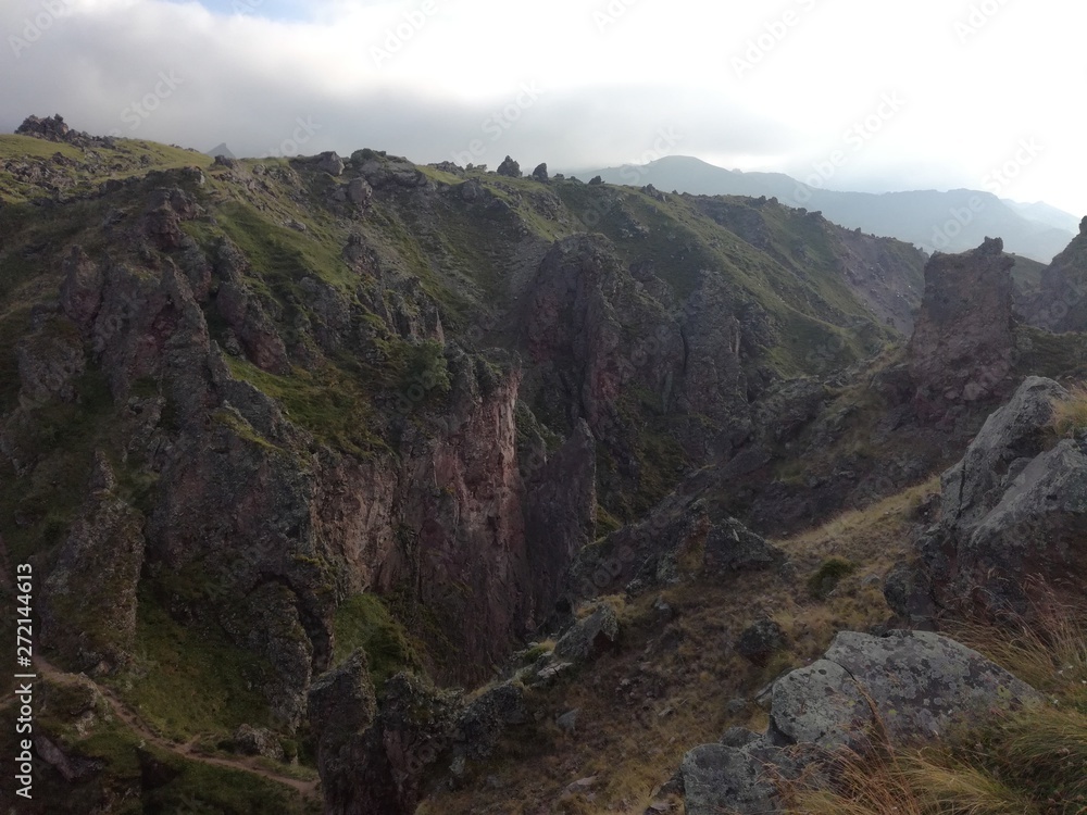The rock mountains in Russia The rock mountains in Russia