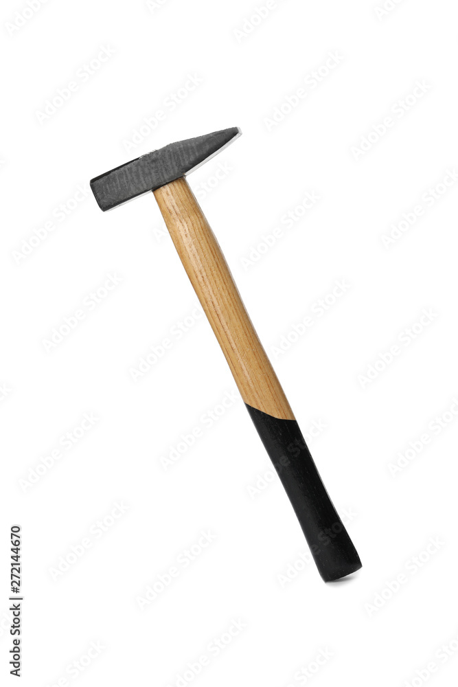 New hammer on white background. Professional construction tool New hammer on white background. Professional construction tool