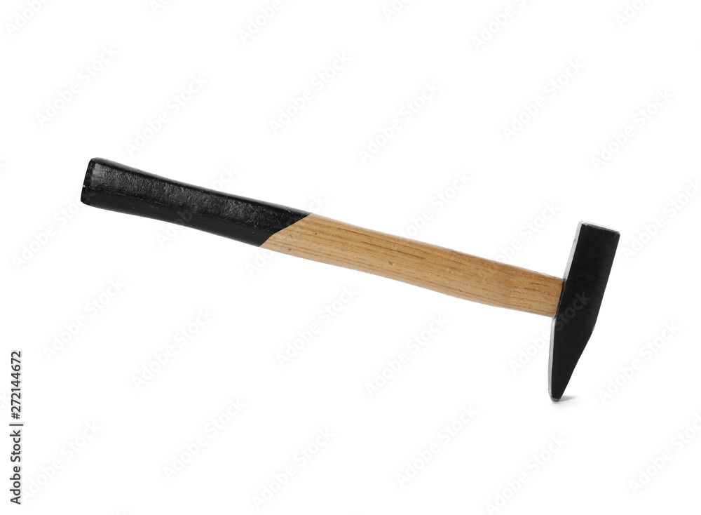 New hammer on white background. Professional construction tool New hammer on white background. Professional construction tool