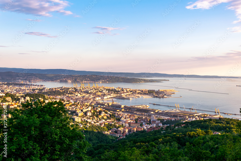 trieste seen from above