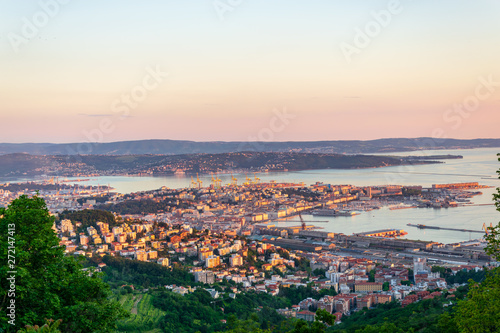 Trieste seen from above