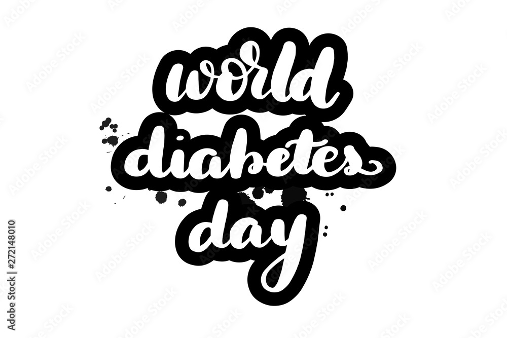 lettering world diabetes day lettering world diabetes day
