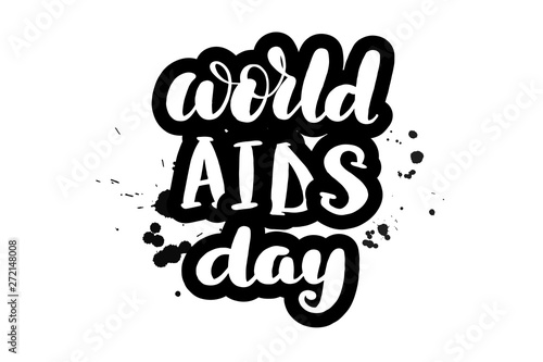 lettering world AIDS day
