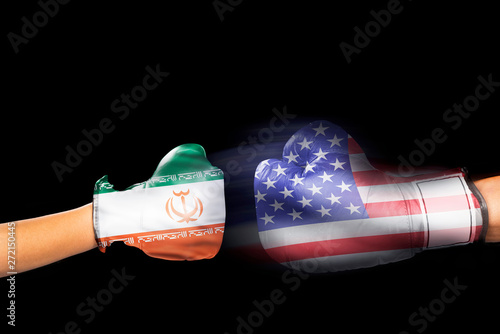 Iran vs America. photo