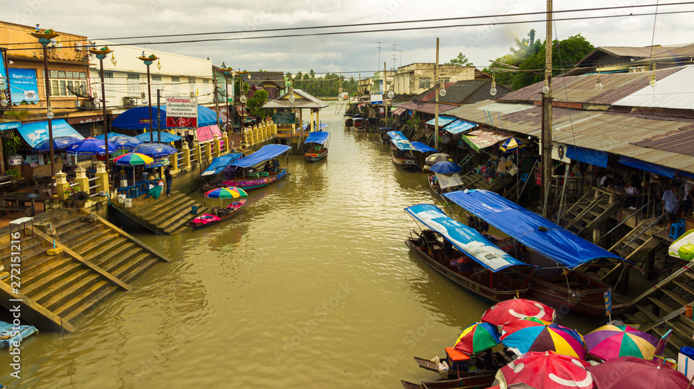 Floating market,Thailand