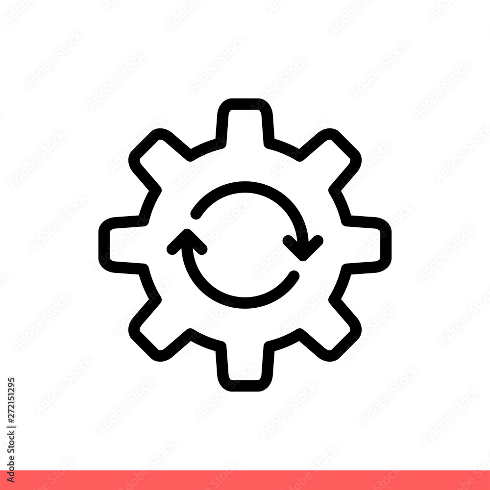 Update system vector icon, upgrade. Simple, flat design isolated on white background for web or mobile app Update system vector icon, upgrade. Simple, flat design isolated on white background for web or mobile app