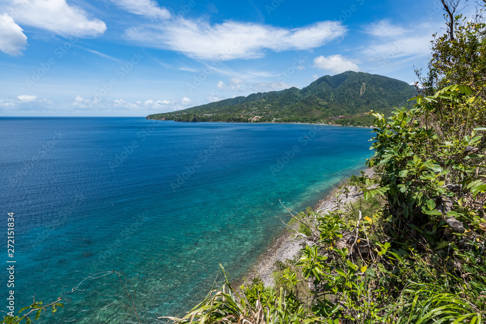 Purple Turtle Beach Views around the caribbean island of Dominica West indies Purple Turtle Beach Views around the caribbean island of Dominica West indies
