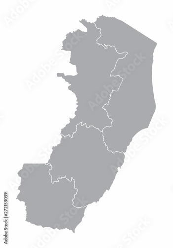 Espirito Santo State regions map photo