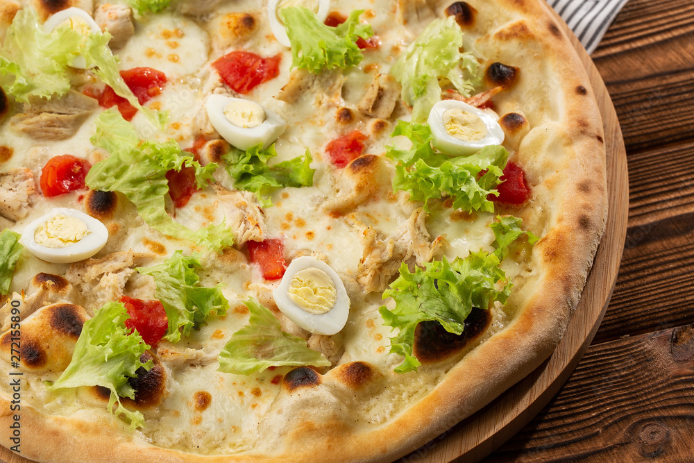 Restaurant pizzeria menu with delicious taste pizza Caesar Restaurant pizzeria menu with delicious taste pizza Caesar