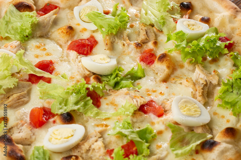 Restaurant pizzeria menu with delicious taste pizza Caesar Restaurant pizzeria menu with delicious taste pizza Caesar