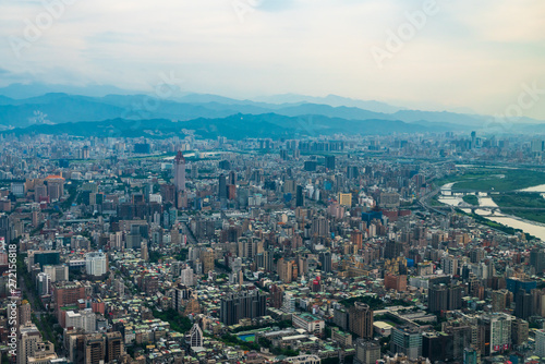 台湾 台北市街地航空写真