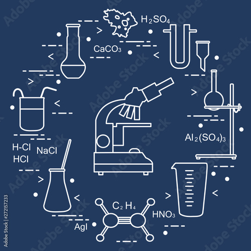 Chemistry scientific, education elements.