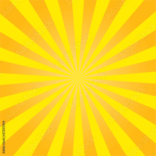  Yellow sun rays. Radial retro background. vector eps10